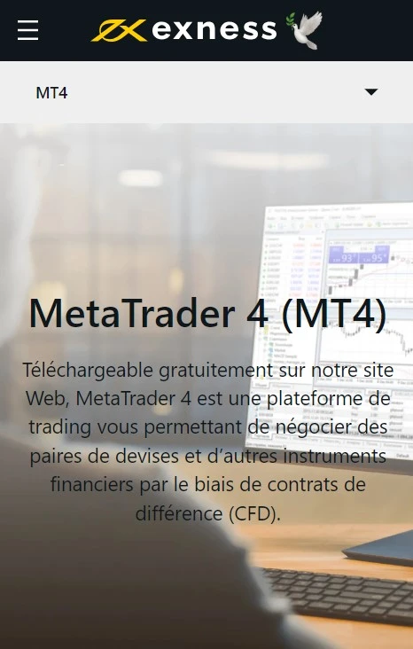 Exness MetaTrader 4 (MT4).