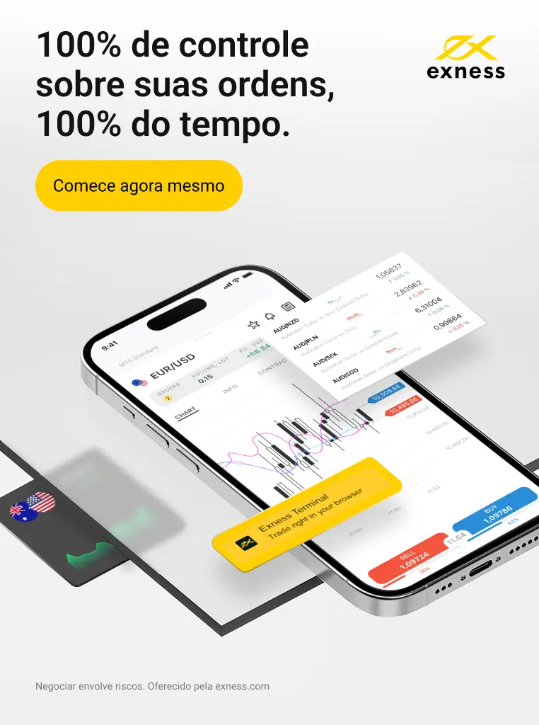 Demonstração da Exness para todos os traders.