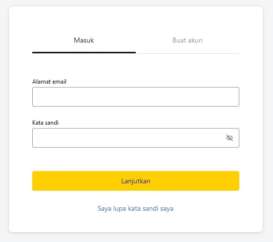 Menyiapkan Aplikasi Perdagangan Exness