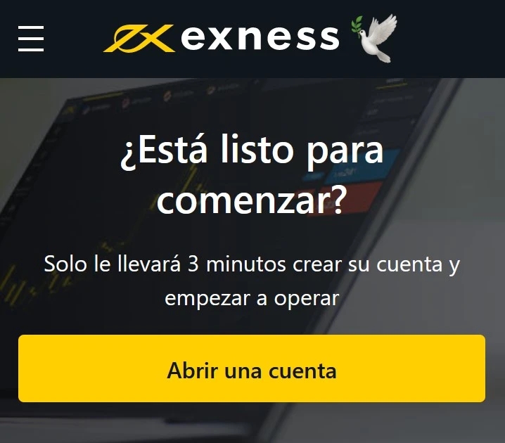 ¿Cómo registrarse para obtener una cuenta Exness a través de la aplicación?